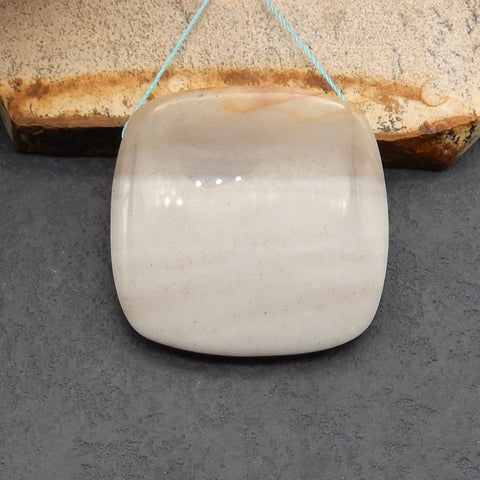 Natural Ocean Jasper Pendant Bead 39*39*8mm, 22.8g