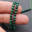 1 Strand Natural Malachite Beads for Bracelet 4mm, 16 inches length, 14g