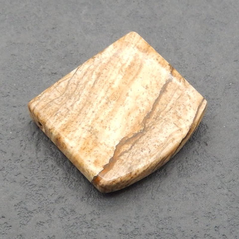 Natural Picture Jasper Pendant Bead 29*28*7mm, 12.6g