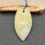 Natural Serpentine Pendant Bead 49*27*7mm, 14.0g