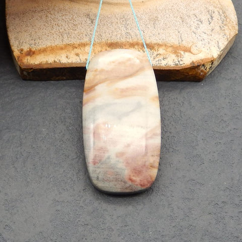 Natural Ocean Jasper Pendant Bead 50*26*9mm, 22.1g