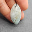 Natural Amazonite Carved Flower Pendant Bead 36*19*5mm, 5.7g