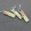 3 PCS Natural Chrysoprase Pendant Beads 41*10*4mm, 37*10*5mm, 11.4g