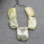 5 PCS Natural Prehnite Pendant Beads 25*20*7mm, 20*15*7mm, 32.1g