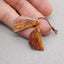 Natural Red Creek Jasper Earring Beads 30*15*3mm, 4.9g