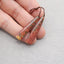 Natural Red Creek Jasper Earring Beads 42x11x5mm, 7.3g