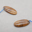 Natural Tiger's Eye Earring Beads 35X11X4mm, 4.6g