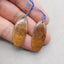 Natural Tiger's Eye Earring Beads 35X11X4mm, 4.6g