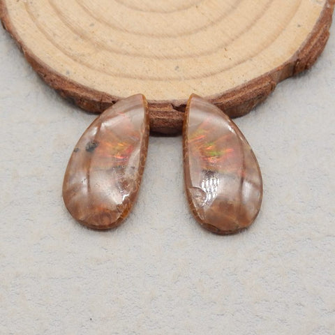 Natural Ammonite Fossil Earring Beads 24*13*3mm, 3.4g