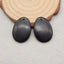 Natural Obsidian Earring Beads 25x18x4mm, 6.1g