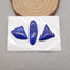 3 PCS Natural Lapis Lazuli Cabochons 31*10*3mm, 22*15*3mm, 6.4g