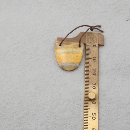 Natural BumbleBee Jasper Earring Beads 22x22x4mm, 7.8g