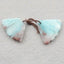 Natural Chrysocolla Earring Beads 19x30x4mm, 7.0g