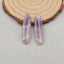 New Natural Stone Amethyst Earring Beads,Purple Stone Earrings, 30×8×4mm, 3.8g