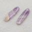 New Natural Stone Amethyst Earring Beads,Purple Stone Earrings, 30×8×4mm, 3.8g