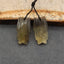 Natural Yellow Quartz Earring Beads 24*12*4mm, 3.9g