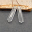 Natural White Quartz Earring Beads 34*9*9mm, 8.2g