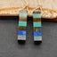 Intarsia of Natural Crystals Earring Beads 30*7*7mm, 8.1g