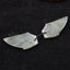 Natural Labradorite Carved wings Earring Beads 27x13x4mm, 4.2g