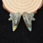 Natural Labradorite Carved wings Earring Beads 29*18*4mm, 5.6g