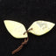 Natural Serpentine Carved leaf Earring Beads 24*13*3mm, 3.2g