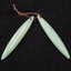 Natural Green Aventurine Earring Beads 54x7x4mm, 6.3g