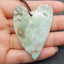 New Natural Hemimorphite Heart Gemstone Pendant Bead, Popular Drilled Pendant For DIY Making,Gemstone For Jewelry Cabochon Making, 53×38×6mm, 14.6g