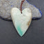 New Natural Hemimorphite Heart Gemstone Pendant Bead, Popular Drilled Pendant For DIY Making,Gemstone For Jewelry Cabochon Making, 53×38×6mm, 14.6g