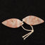 Natural Amazonite Carved Leaf Earring Beads 31X12X4mm, 4.4g