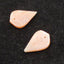 Natural Heliolite Sunstone Carved leaf Earring Beads 20*13*3mm, 2.9g