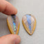 Intarsia of Yellow Opal, Sunstone and Labradorite Earring Beads 37*23*5mm, 12.5