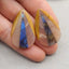 Intarsia of Yellow Opal, Sunstone and Labradorite Earring Beads 37*23*5mm, 12.5