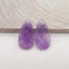 New Natural Stone Amethyst Teardrop Earring Beads, Drilled Earrings For Jewelry DIY Making, Purple Stone Earrings, 24x12x3mm, 2.8g