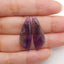 New Natural Stone Amethyst Earring Beads, Drilled Earrings For Jewelry DIY Making, Purple Stone Earrings, 27x10x3mm, 2.6g