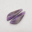 New Natural Stone Amethyst Earring Beads, Drilled Earrings For Jewelry DIY Making, Purple Stone Earrings, 27x10x3mm, 2.6g