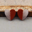 Intarsia of Pink Opal and Red River Jasper Earring Beads 13*12*3mm, 2.0g - Gomggsale