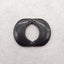 Natural Obsidian Gemstone Double Hole Earring Beads, Semi Precious Stone,30x19x4mm,7g