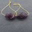 Natural Amethyst Gemstone Earring Beads , Drilled Earrings For Jewelry DIY Making, 20x13mm, 8.2g