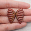 Carved Natural Multi-Color Picasso Jasper Wings Cabochons Paired,33x18x5mm,7g