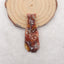 Nugget (Rough Sides) Natural Warring States Red Agate Gemstone Earring Beads,48x11x4mm,6g