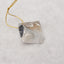 Natural Drusy White Quartz With Pyrite Earring Beads,44x21x10mm,17g