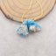 Nugget (Rough Sides) Natural Blue Opal Earring Beads, 16x12x7mm,3.2g