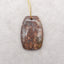 Natural Mushroom Jasper Gemstone Pendant Bead,45x30x7mm,17g