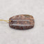 Natural Mushroom Jasper Gemstone Pendant Bead,45x30x7mm,17g