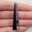 Natural Flash Labradorite and Obsidian Intarsia Gemstone Pendant Bead,52x13x3mm,3g