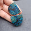 Natural Chrysocolla Earring Beads 29*35*3mm, 14.8g