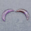 Natural Amethyst Earring Beads 33x10x4mm, 5.0g