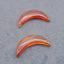 Natural Red Agate Earring Beads 35x17x4mm, 5.8g