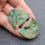 Natural Chrysocolla Earring Beads 29*35*3mm, 14.8g