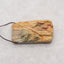 Carved Natural Multi-Color Picasso Jasper Wolf Gemstone Pendant Bead, Side Drilled Gemstone Pendant,53x32x12mm,36g